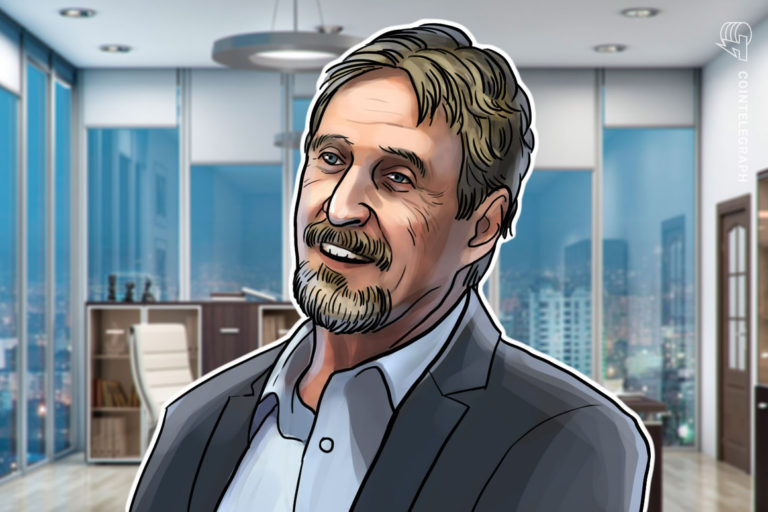 McAfee claims DOGE price prediction to blame for latest US charges