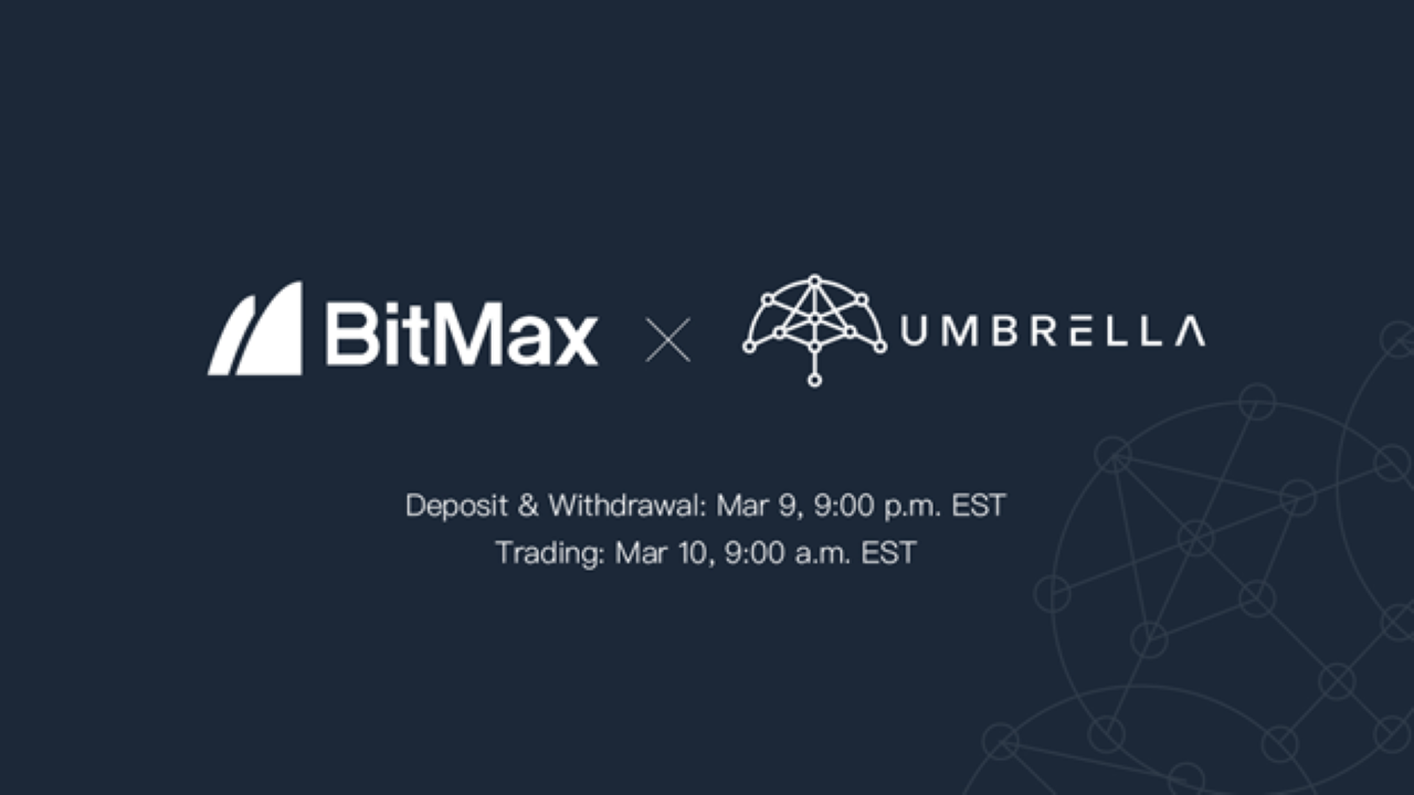 Umbrella to List UMB Token With BitMax – Press release Bitcoin News