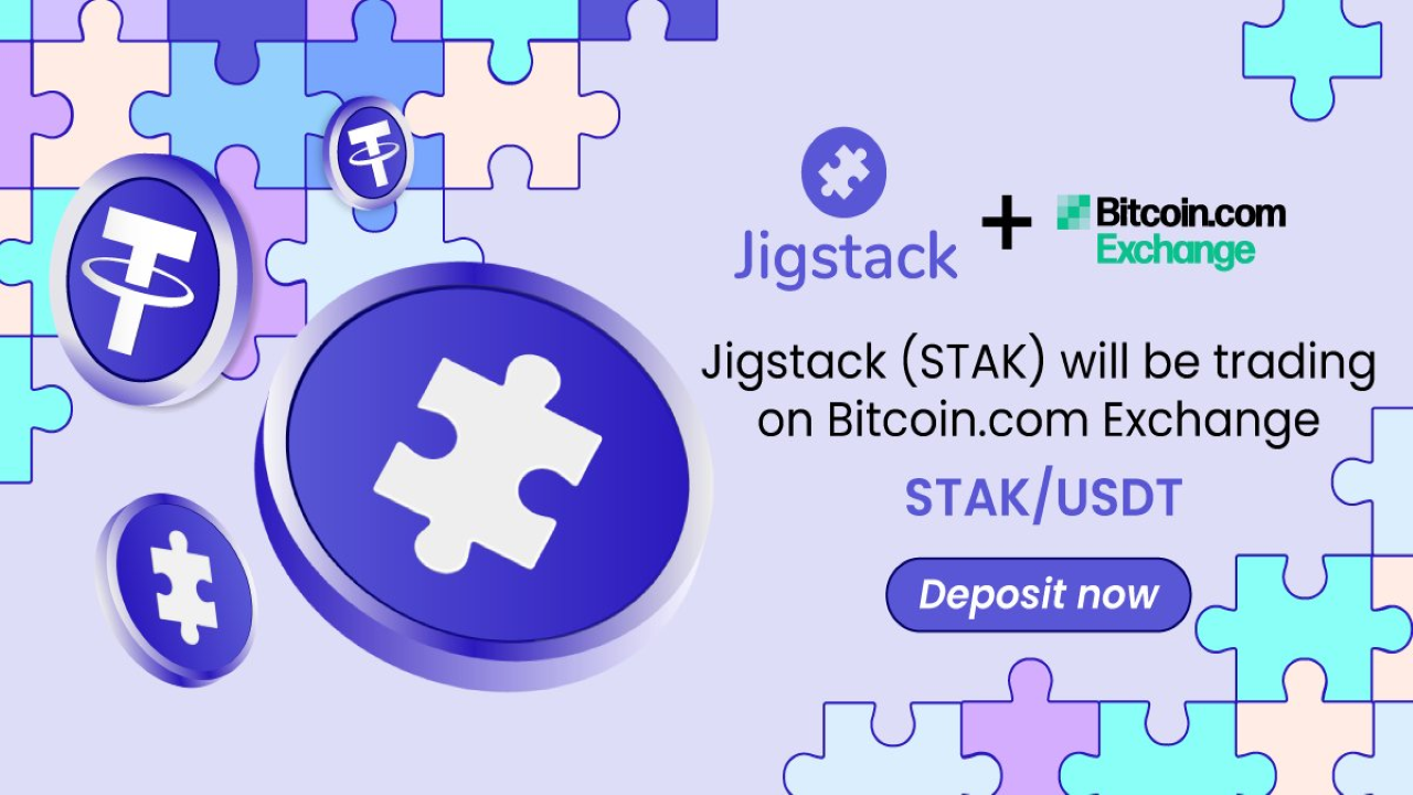 Jigstack (STAK) Token Is Now Listed on Bitcoin.com Exchange – Press release Bitcoin News